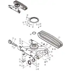 TENSIONER - Блок «UNDERCARRIAGE SYSTEM 33Y0126_000_00»  (номер на схеме: 5)