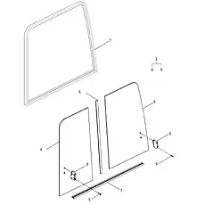 SCREW M6×30-4.8-ZN.D - Блок «WINDOW GROUP»  (номер на схеме: 9)