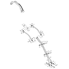 SCREW M14×45-10.9-DK - Блок «WORK IMPLEMENT LINES ASSEMBLY 11Y0043_003_03»  (номер на схеме: 20)