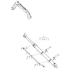 BOOT - Блок «WORK IMPLEMENT LINES ASSEMBLY 11Y0043_003_04»  (номер на схеме: 1)