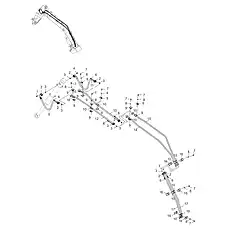 HOSE ASSEMBLY - Блок «WORK IMPLEMENT LINES ASSEMBLY 11Y0043_003_05»  (номер на схеме: 11)