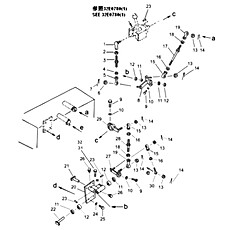 ANGLE BLADE CONTROL LINKAGE (2) 32E1165