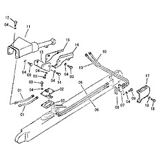 BLADE TILT LINES (SWAMP) (2) 44C0675