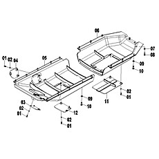 BOTTOM GUARD ASSEMBLY (SPECIAL FOR SHANG CHAI) 42E0017