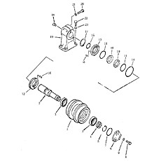 CARRIER ROLLER (5) 33E0076