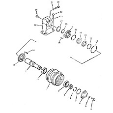 CARRIER ROLLER (SWAMP) (5) 33E0077