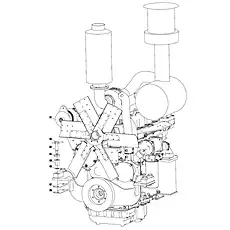 LOCK BOLT - Блок «ENGINE SYSTEM (SPECIAL FOR SHANG CHAI) 00E0889»  (номер на схеме: 03)