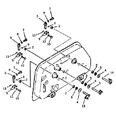 HYDRAULIC OIL TANK (WITH RIPPER CONTROL VALVE) 21C0326