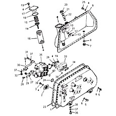 HYDRAULIC OIL TANK (WITH RIPPER CONTROL VALVE) 21C0326