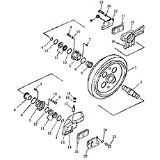 IDLER ASSEMBLY (SWAMP) (4) 33E0077