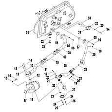 PUMP LINES (ANGLE BLADE WITH RIPPER CONTROL) 00C1776