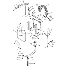 RADIATOR PIPING AND WIND BREAK 00E0574