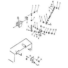 SPHERICAL PLAINBRG - Блок «RIPPER CONTROL LINKAGE (2) 32E1126»  (номер на схеме: 16)