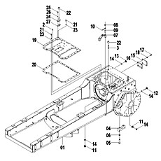 STEERING CASE AND MAIN FRAME (FOREST) 30E0692