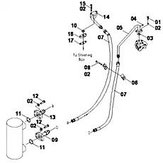 O-RING - Блок «STEERING LINES (SPECIAL FOR SHANG CHAI) (2) 10E0197»  (номер на схеме: 11)