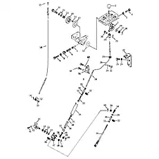 CYCEL TUBE - Блок «THROTTLE CONTROL LEVER (1) 00E0797»  (номер на схеме: 23)
