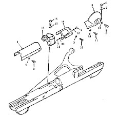 TRACK FRAME COVER (SWAMP) (2) 33E0077