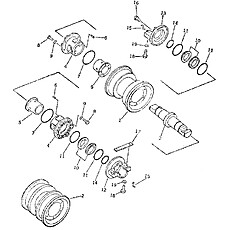 TRACK ROLLER (SWAMP) (6) 33E0077