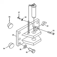 PLUG - Блок «TRACTION FRAME 24C0553»  (номер на схеме: 09)