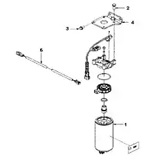 Провод электрический - Блок «FS 9357 Фильтр предварительной очистки топлива»  (номер на схеме: 5)