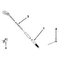 Трубка масляного щупа - Блок «LG 90191 Масляный щуп»  (номер на схеме: 1)