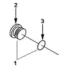 Кольцо уплотнительное - Блок «TK 9022 Пробка системы охлаждения»  (номер на схеме: 3)