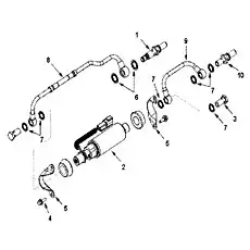 Клапан обратный - Блок «FV9387 Установка топливоподкачивающего насоса»  (номер на схеме: 1)