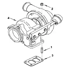 Прокладка турбокомпрессора - Блок «PP 99275 Установка турбокомпрессора»  (номер на схеме: 3)