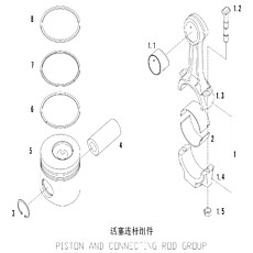 Piston and Connecting Rod Group D05-000-30+A