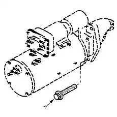 SCREW,TWELVE POINT - Блок «Установка стартера»  (номер на схеме: 1)