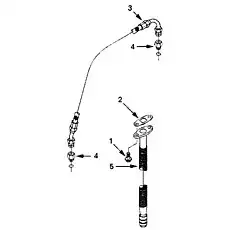 CONNECTOR,MALE - Блок «Водопровод турбокомпрессора»  (номер на схеме: 4)