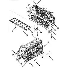Подкладка блока цилиндров / Stiffener, Cylinder Block - Блок «Блок цилиндров»  (номер на схеме: 11)