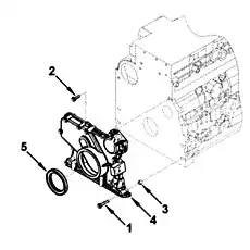Винт / Screw, Hex Flange Head Cap (M8X 1.25X30) - Блок «Крышка блока механизма, передний»  (номер на схеме: 2)