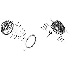 Кольцевое уплотнение / Ring seal - Блок «Корпус, Маховик»  (номер на схеме: 13)