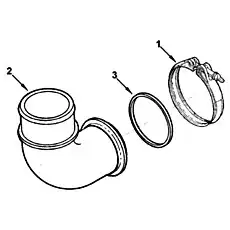 Кольцевое уплотнение / Seal ring - Блок «Трубки, Доставка воздуха»  (номер на схеме: 3)