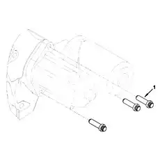 Винт с двенадцатигранной головкой / Screw (M10X 1.50X35) - Блок «Стартер двигателя электрического связывания»  (номер на схеме: 1)