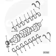 CRANKSHAFT ENGINE - Блок «Коленчатый вал»  (номер на схеме: 3)