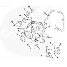 SCREW HEXAGON - Блок «Поддержка двигателя»  (номер на схеме: 1)