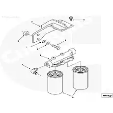 SCREW,CAPTIVE WASHER CAP - Блок «Топливный фильтр»  (номер на схеме: 6)