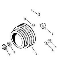 WASHER PLAIN - Блок «Шкив, аксессуары привода»  (номер на схеме: 2)