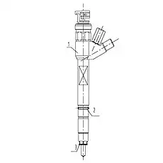 “O” seal ring for fuel injector - Блок «Топливные форсунки»  (номер на схеме: 2)