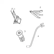 Turning gear tool - Блок «Ремонтные комплекты»  (номер на схеме: 3)