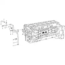 блок воздухоотделителя - Блок «Блок-цилиндр 4»  (номер на схеме: 6)