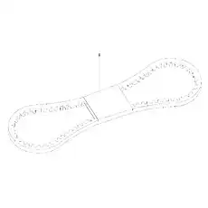 NARROW V-BELT H3710-2*AV13x1450La - Блок &laquo;Узкий V-ремень в сборе&raquo;  (номер на схеме: 1)