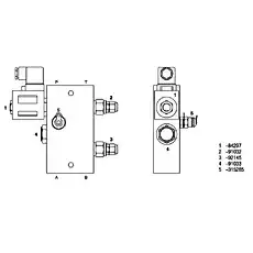 TEST COUPLING - Блок «V91031 CONTROL BLOCK CPL»  (номер на схеме: 5)