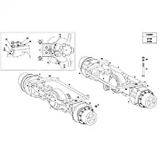 STEERING CYLINDER - Блок «180.7705 FRONT AND REAR AXLE»  (номер на схеме: 4)