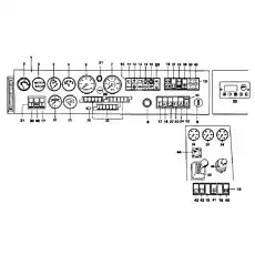 DOUBLE SWITCH WITH WIRE - Блок «396 108 010 DASHBOARD -FRONT»  (номер на схеме: 44)