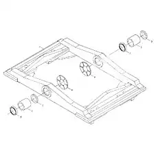 Auxiliary frame weld - Блок «Вспомогательная рама в сборе»  (номер на схеме: 1)