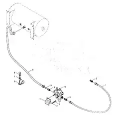 Pipe clip - Блок «Brake supply pressure system»  (номер на схеме: 5)