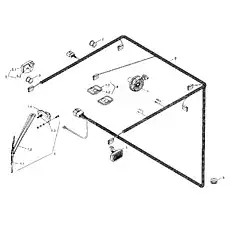 Dome light casing - Блок «Электропроводка кабины»  (номер на схеме: 4.1)